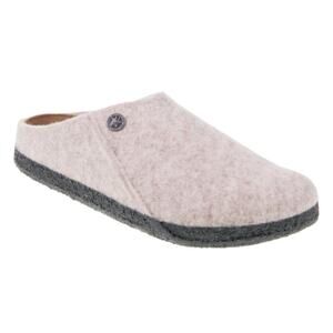 Birkenstock Men's Zermatt Wool Felt Clog Slippers in Natural Eggnog, Size 43